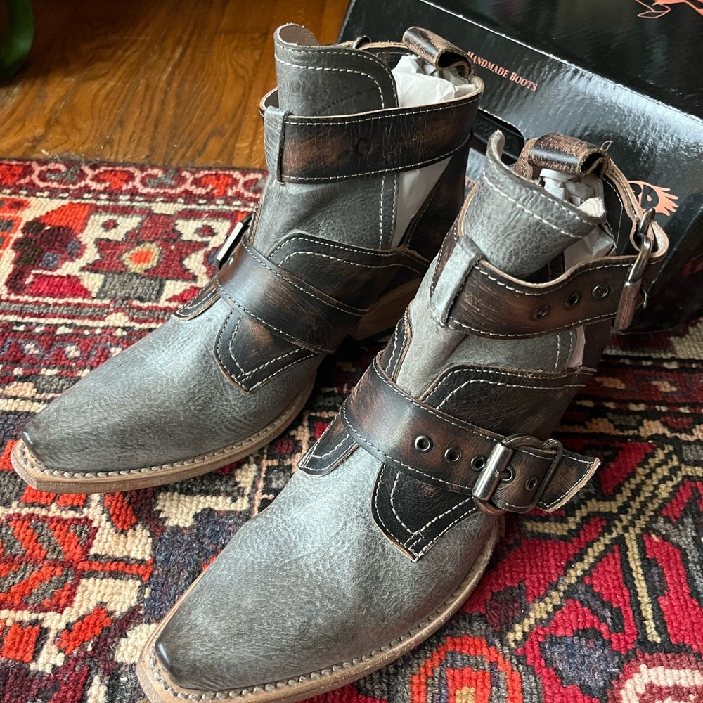 Freebird by Steven Gray and Brown Ankle Boots
